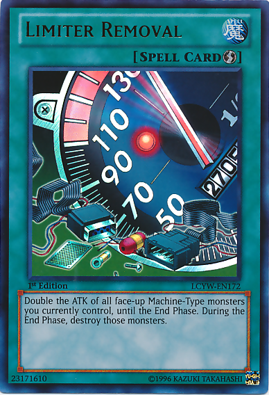 Limiter Removal [LCYW-EN172] Ultra Rare Yu-Gi-Oh!