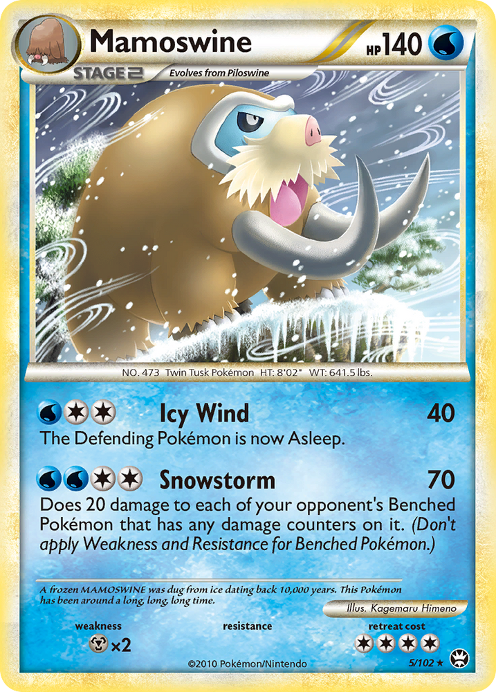 Mamoswine (5/102) [HeartGold & SoulSilver: Triumphant] Pokémon