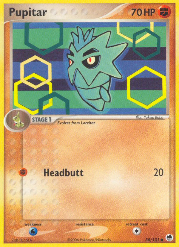 Pupitar (58/101) [EX: Dragon Frontiers] Pokémon