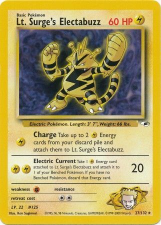 Lt. Surge's Electabuzz (27/132) [Gym Heroes Unlimited] Pokémon