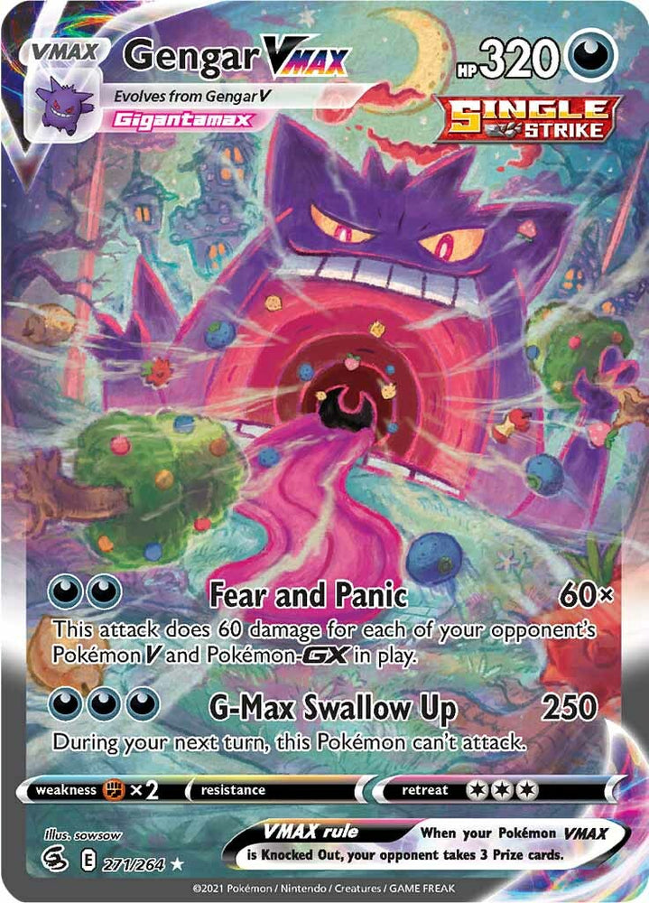 Gengar VMAX (271/264) [Sword & Shield: Fusion Strike] Pokémon