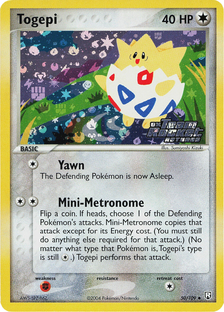 Togepi (50/109) (Stamped) [EX: Team Rocket Returns] Pokémon
