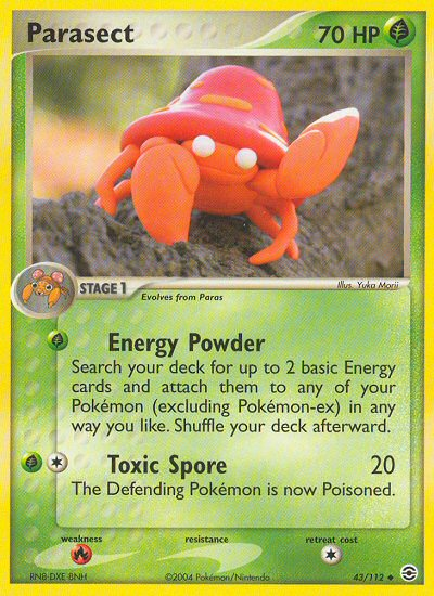 Parasect (43/112) [EX: FireRed & LeafGreen] Pokémon