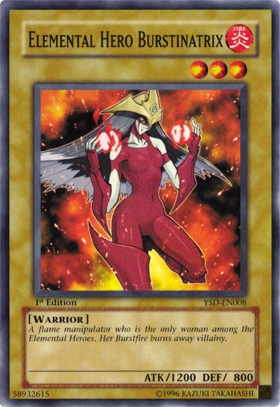 Elemental Hero Burstinatrix [YSD-EN008] Common Yu-Gi-Oh!