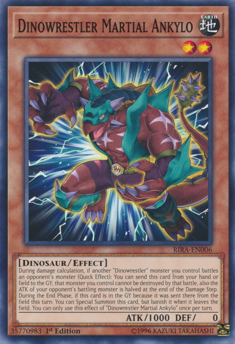 Dinowrestler Martial Ankylo [RIRA-EN006] Common Yu-Gi-Oh!