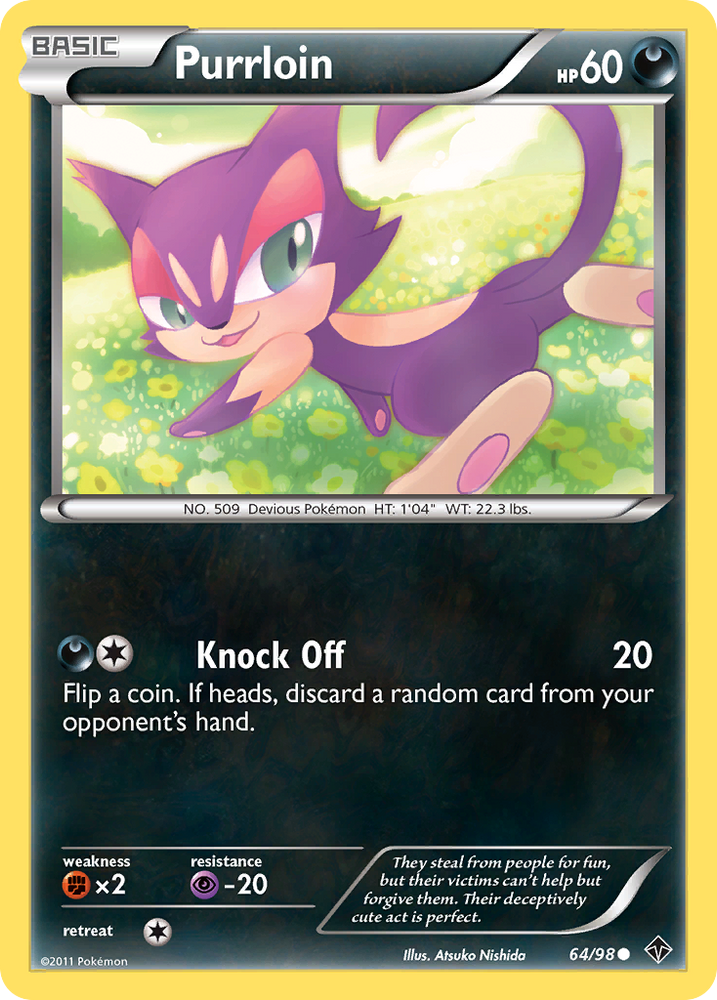 Purrloin (64/98) [Black & White: Emerging Powers] Pokémon