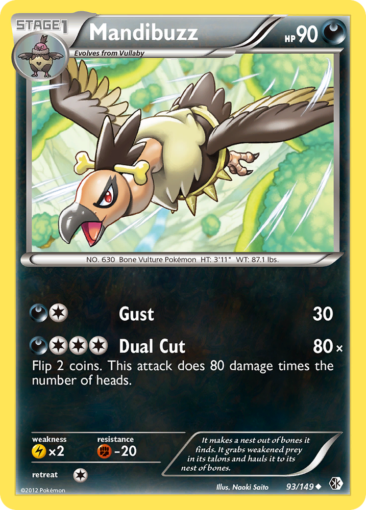 Mandibuzz (93/149) [Black & White: Boundaries Crossed] Pokémon