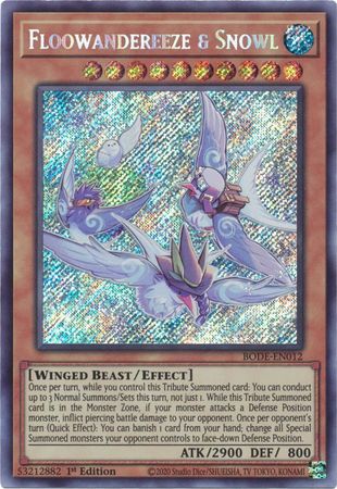 Floowandereeze & Snowl [BODE-EN012] Starlight Rare Yu-Gi-Oh!