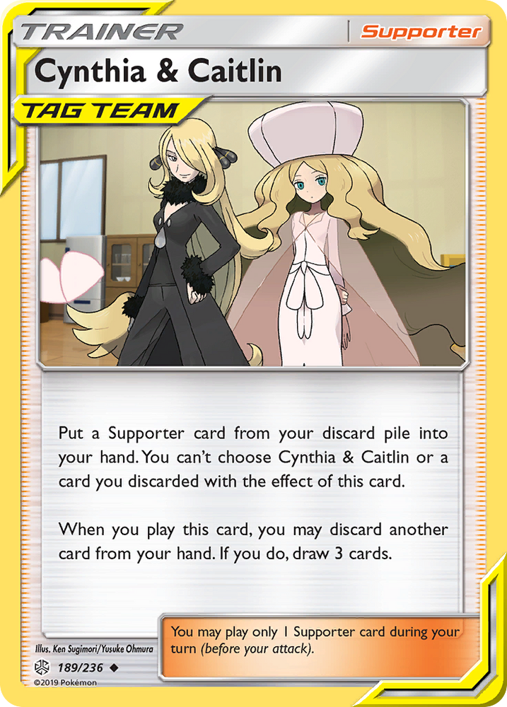 Cynthia & Caitlin (189/236) [Sun & Moon: Cosmic Eclipse] Pokémon