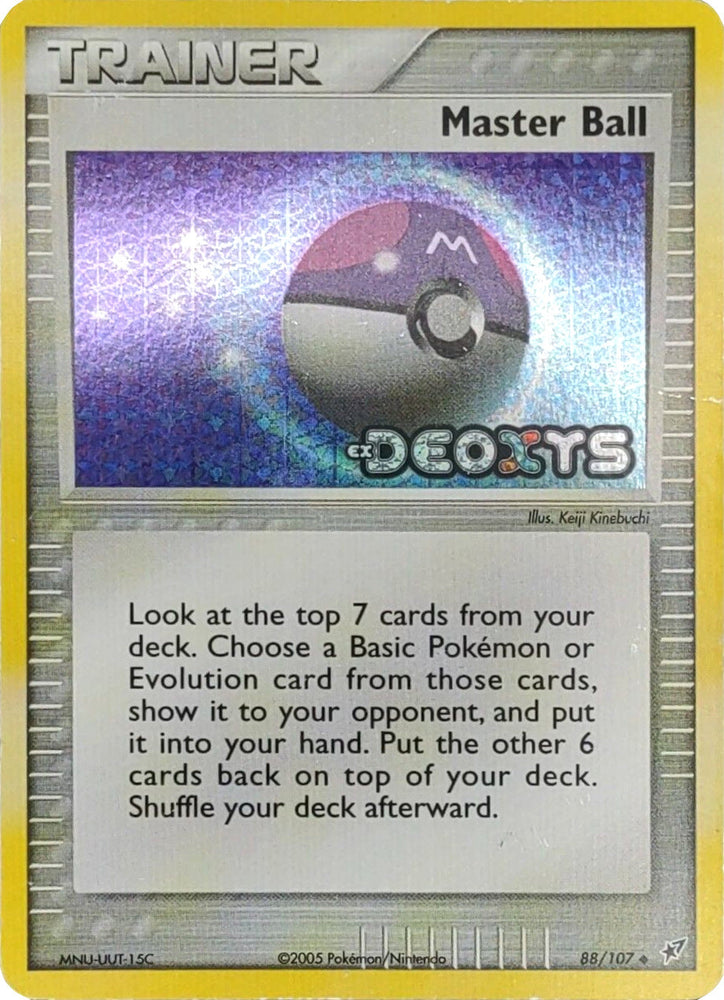 Master Ball (88/107) (Stamped) [EX: Deoxys] Pokémon