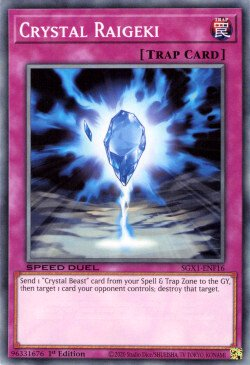 Crystal Raigeki [SGX1-ENF16] Common Yu-Gi-Oh!