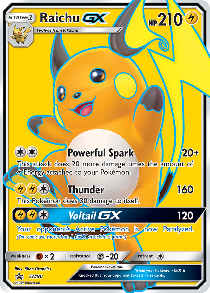 Raichu GX (SM90) [Sun & Moon: Black Star Promos] Pokémon