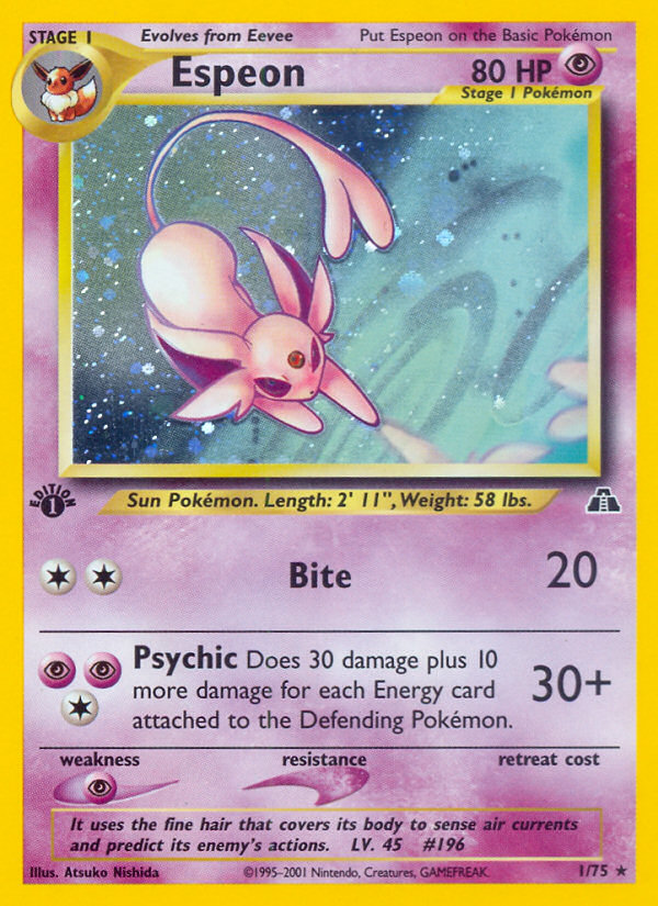 Espeon (1/75) [Neo Discovery 1st Edition] Pokémon