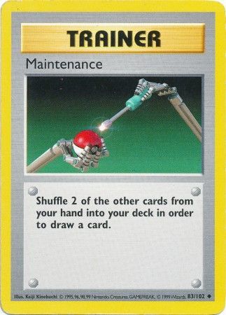 Maintenance (83/102) [Base Set Shadowless Unlimited] Pokémon