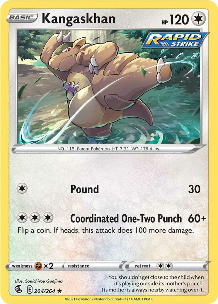 Kangaskhan (204/264) [Sword & Shield: Fusion Strike] Pokémon