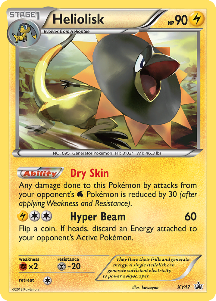 Heliolisk (XY47) [XY: Black Star Promos] Pokémon