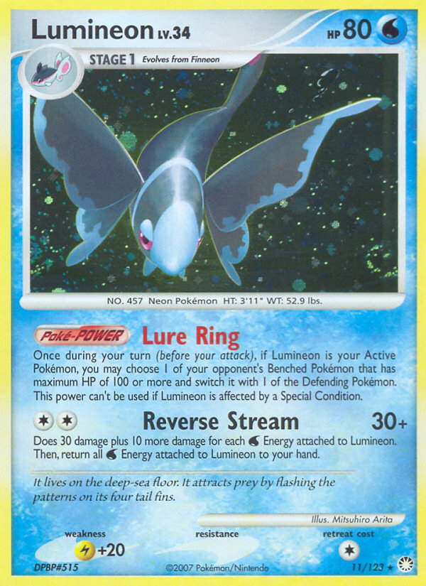 Lumineon (11/123) [Diamond & Pearl: Mysterious Treasures] Pokémon