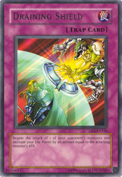 Draining Shield [DR2-EN166] Rare Yu-Gi-Oh!