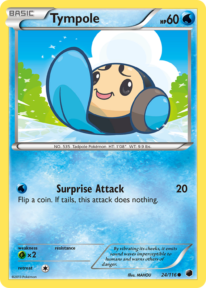 Tympole (24/116) [Black & White: Plasma Freeze] Pokémon