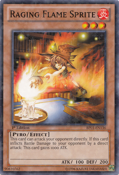 Raging Flame Sprite [BP01-EN136] Starfoil Rare Yu-Gi-Oh!