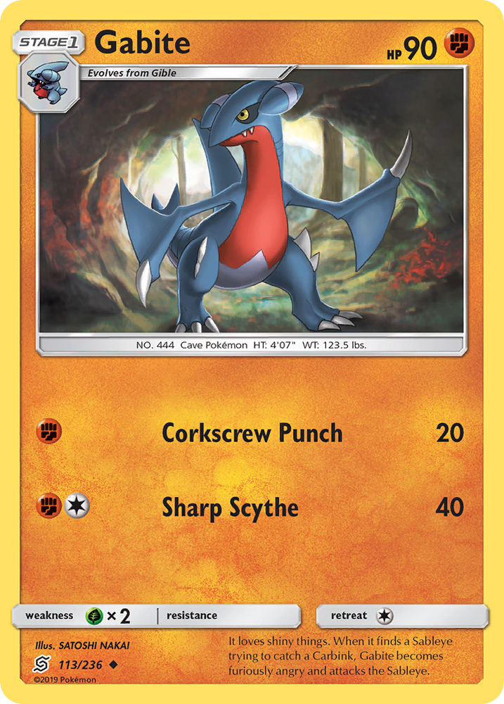 Gabite (113/236) [Sun & Moon: Unified Minds] Pokémon