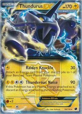 Thundurus EX (38/116) (Plasma Power - Haruto Kobayashi) [World Championships 2014] Pokémon