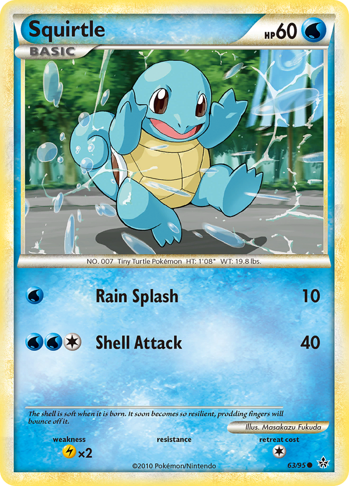 Squirtle (63/95) [HeartGold & SoulSilver: Unleashed] Pokémon