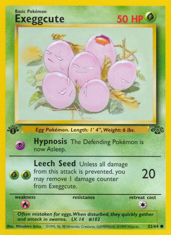 Exeggcute (52/64) [Jungle 1st Edition] Pokémon
