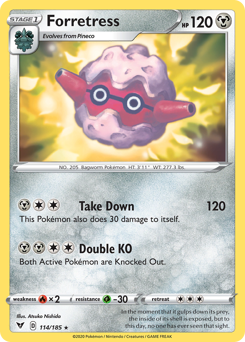 Forretress (114/185) [Sword & Shield: Vivid Voltage] Pokémon