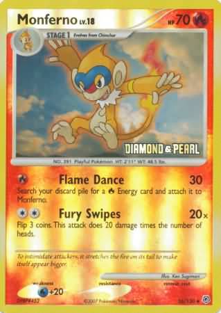 Monferno (56/130) [Burger King Promos: 2008 Collection] Pokémon