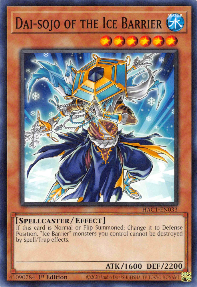 Dai-sojo of the Ice Barrier [HAC1-EN033] Common Yu-Gi-Oh!