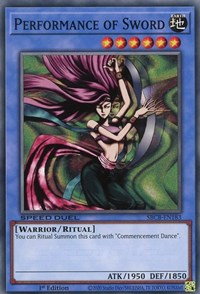 Performance of Sword [SBCB-EN183] Common Yu-Gi-Oh!