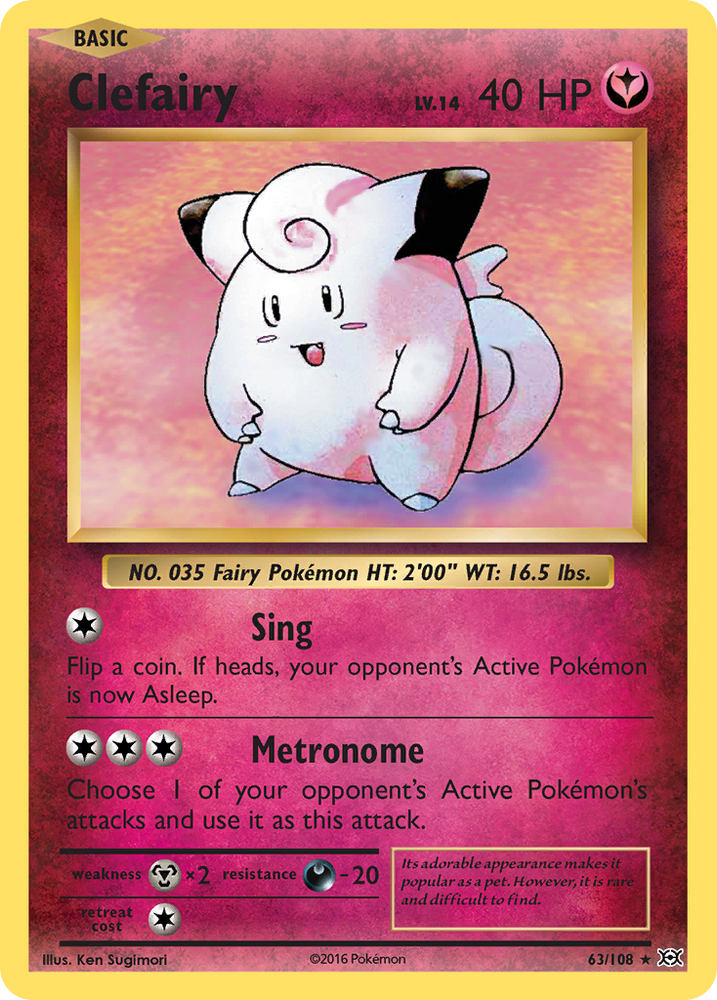 Clefairy (63/108) [XY: Evolutions] Pokémon