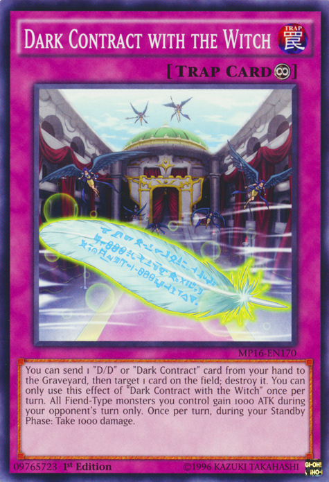 Dark Contract with the Witch [MP16-EN170] Common Yu-Gi-Oh!