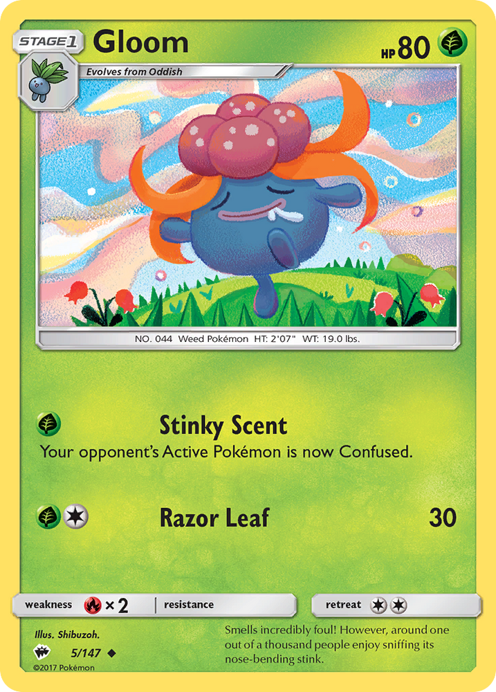 Gloom (5/147) [Sun & Moon: Burning Shadows] Pokémon