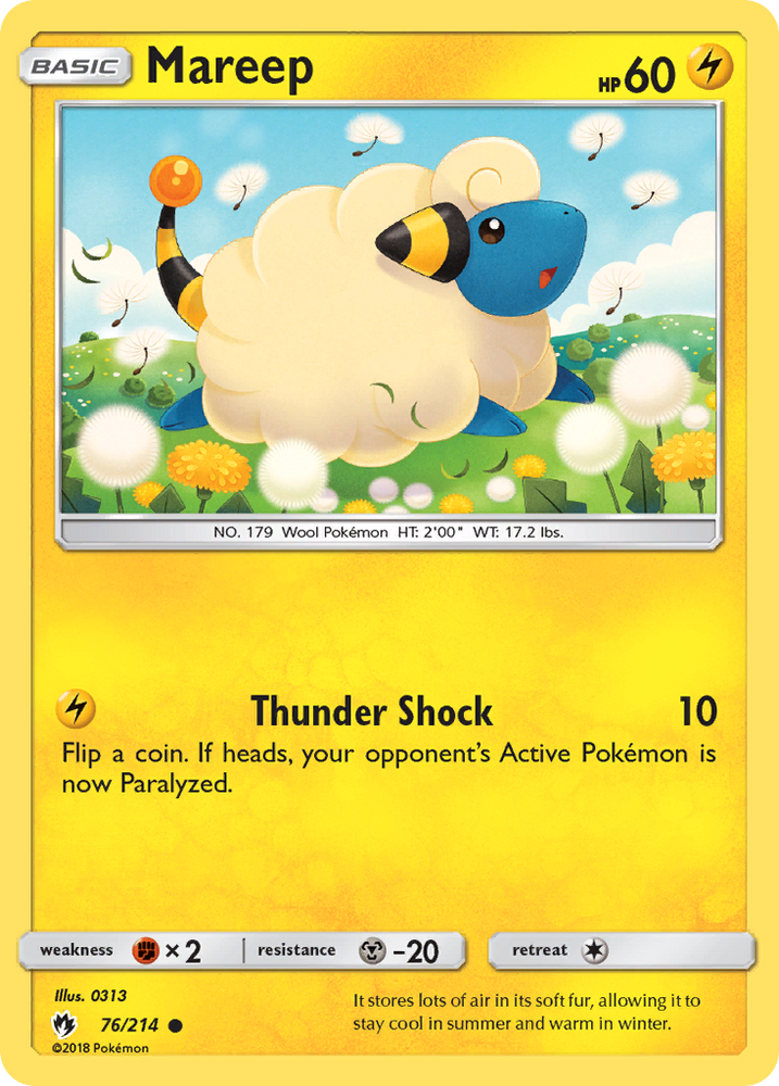 Mareep (76/214) [Sun & Moon: Lost Thunder] Pokémon