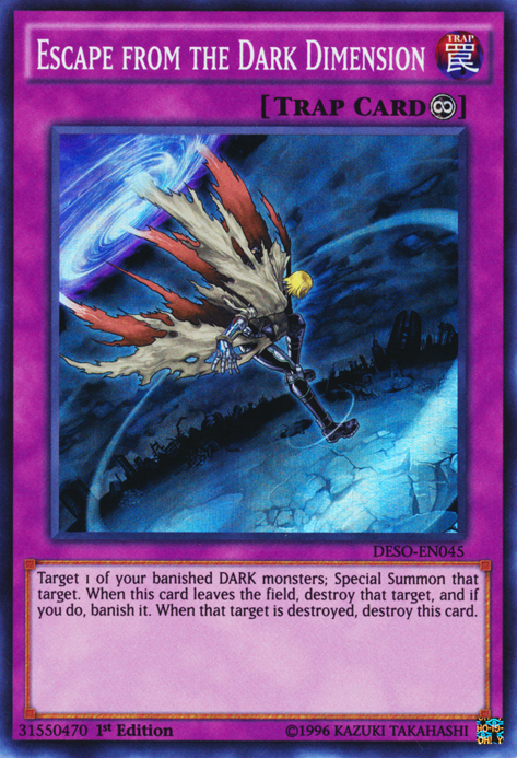 Escape from the Dark Dimension [DESO-EN045] Super Rare Yu-Gi-Oh!