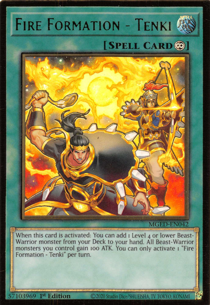 Fire Formation - Tenki [MGED-EN042] Gold Rare Yu-Gi-Oh!