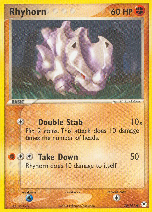 Rhyhorn (70/101) [EX: Hidden Legends] Pokémon