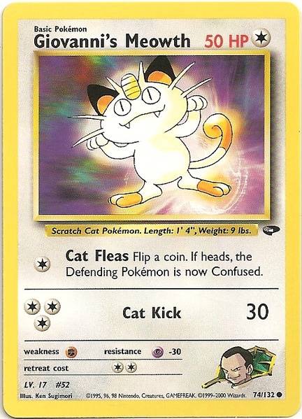 Giovanni's Meowth (74/132) [Gym Challenge Unlimited] Pokémon