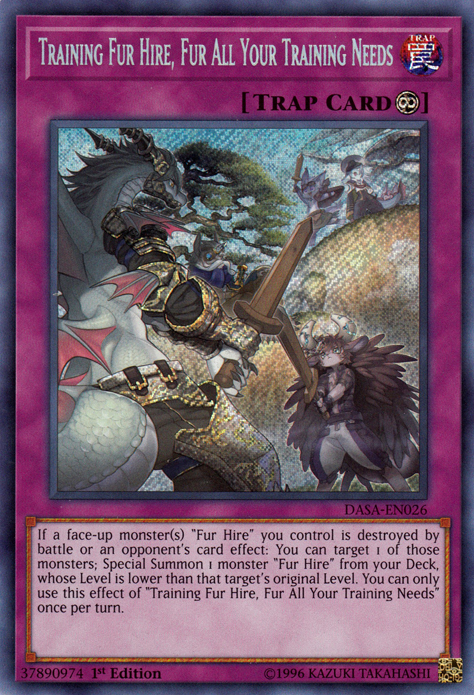 Training Fur Hire, Fur All Your Training Needs [DASA-EN026] Secret Rare Yu-Gi-Oh!