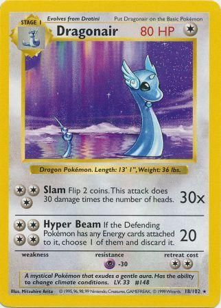 Dragonair (18/102) [Base Set Shadowless Unlimited] Pokémon
