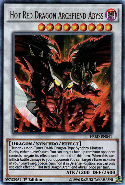 Hot Red Dragon Archfiend Abyss [HSRD-EN041] Ultra Rare Yu-Gi-Oh!