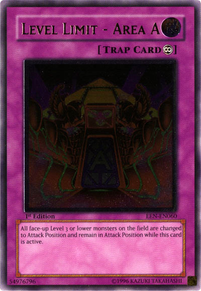 Level Limit - Area A [EEN-EN060] Ultimate Rare Yu-Gi-Oh!