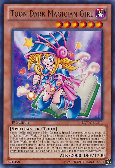Toon Dark Magician Girl [LCYW-EN111] Rare Yu-Gi-Oh!