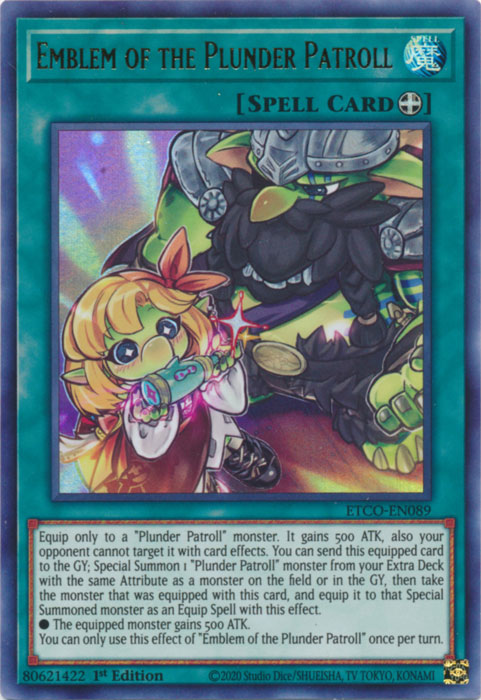 Emblem of the Plunder Patroll [ETCO-EN089] Ultra Rare Yu-Gi-Oh!