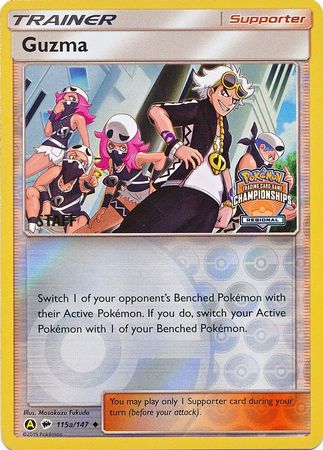 Guzma (115a/147) (Regional Championship Promo Staff) [Sun & Moon: Burning Shadows] Pokémon