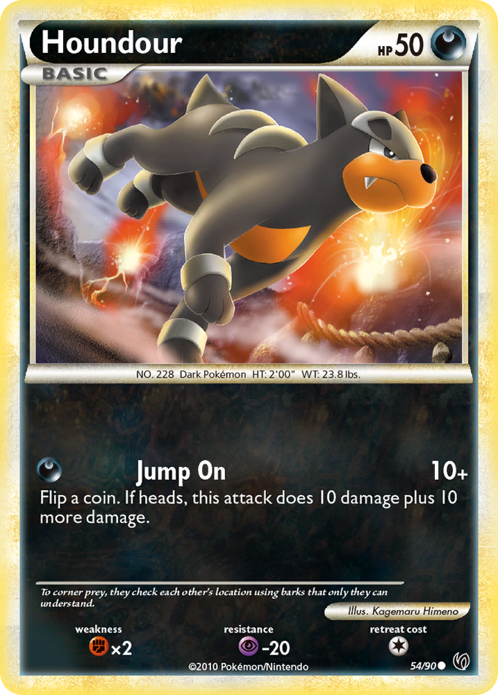 Houndour (54/90) [HeartGold & SoulSilver: Undaunted] Pokémon