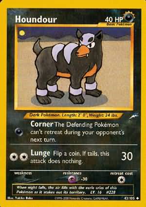 Houndour (43/105) [Neo Destiny Unlimited] Pokémon