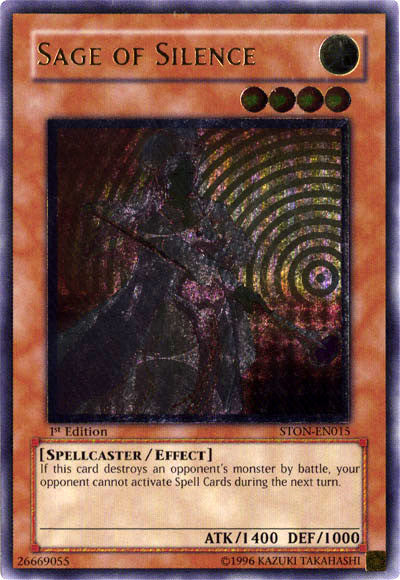 Sage of Silence [STON-EN015] Ultimate Rare Yu-Gi-Oh!